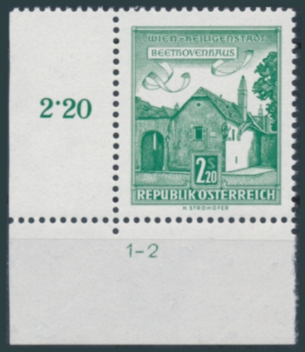 Briefmarke mit Symbolzahl(en)